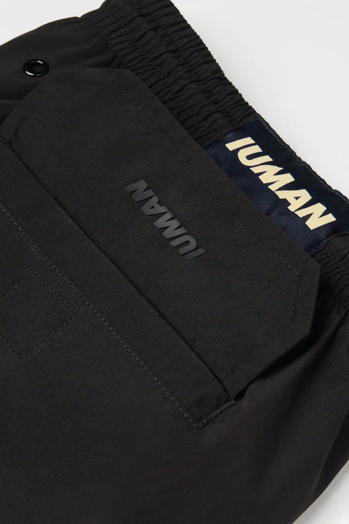 Short Solid Color Swim Trunks