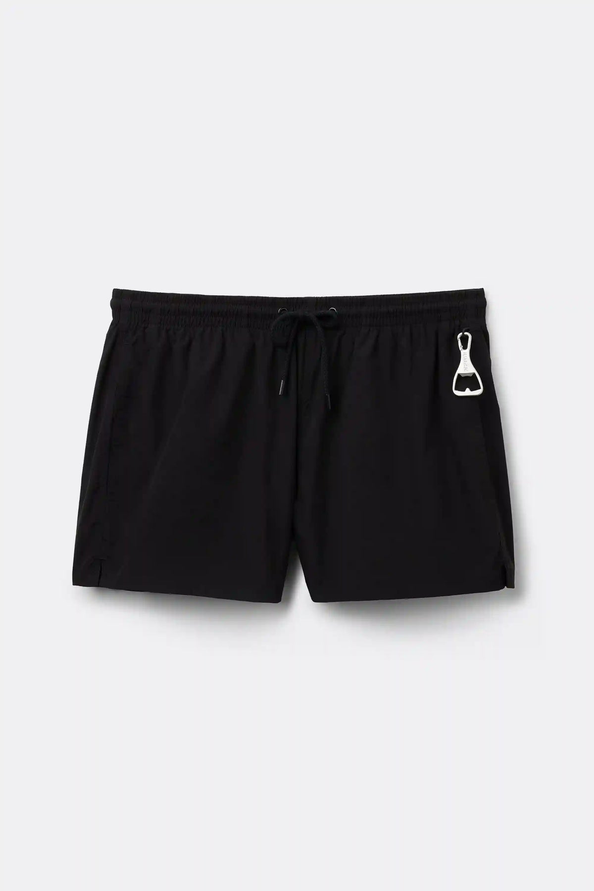 Short Solid Color Swim Trunks