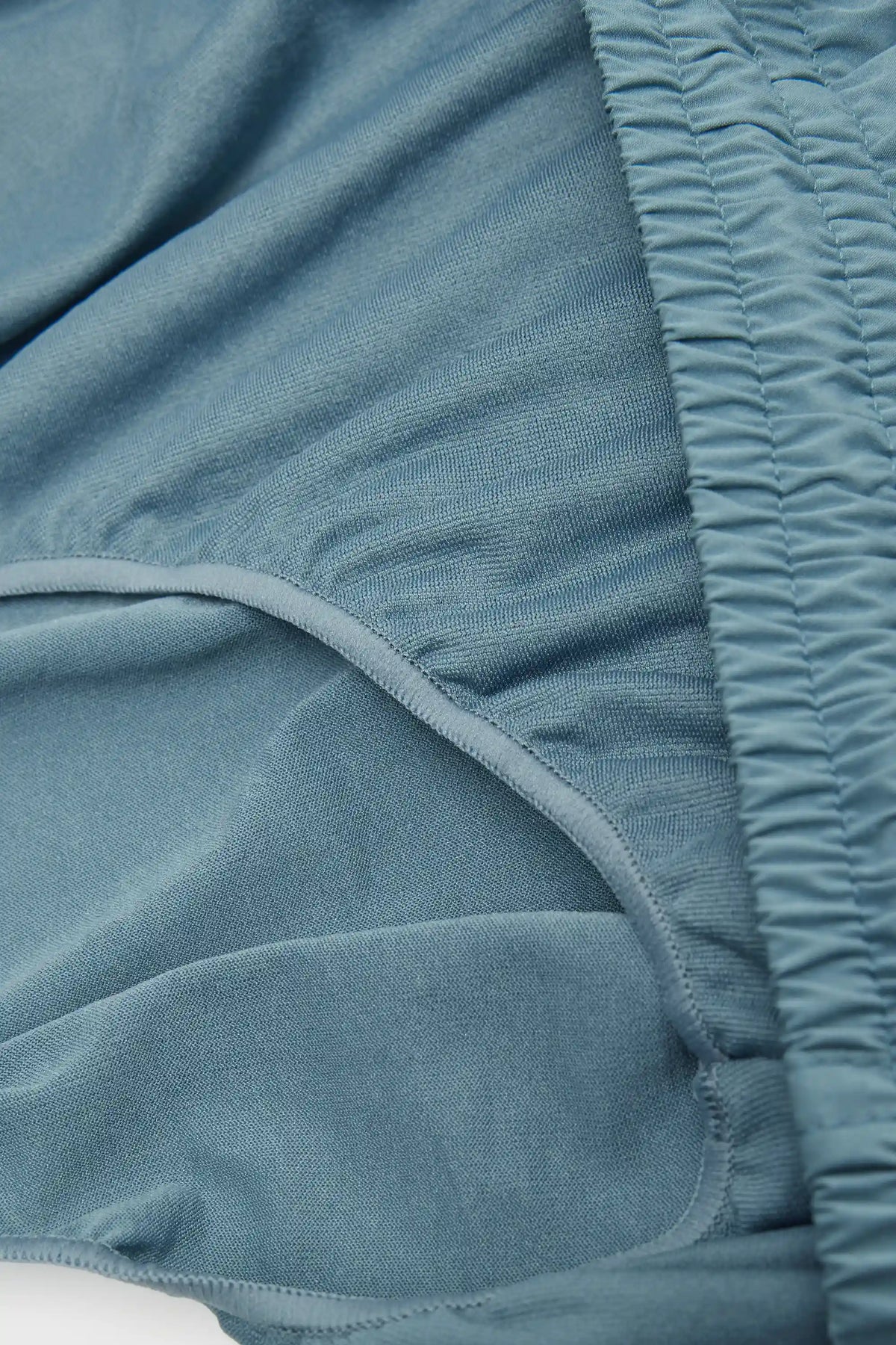 Short Solid Color Swim Trunks