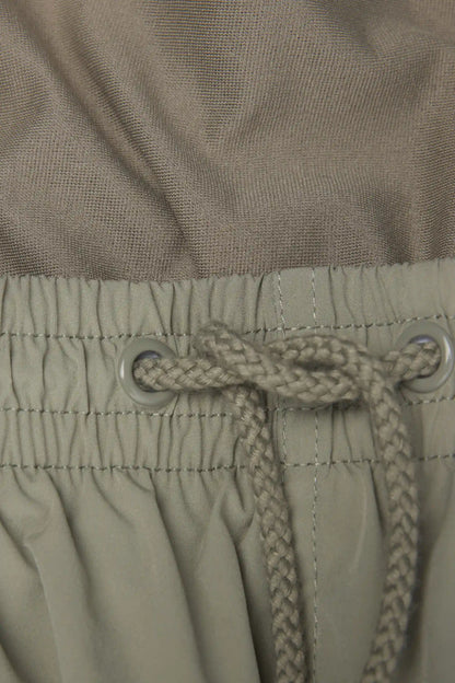 Short Solid Color Swim Trunks