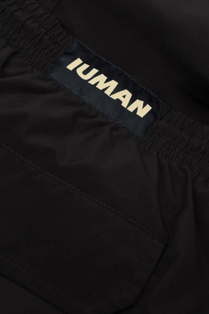 Long Solid Color Swim Trunks