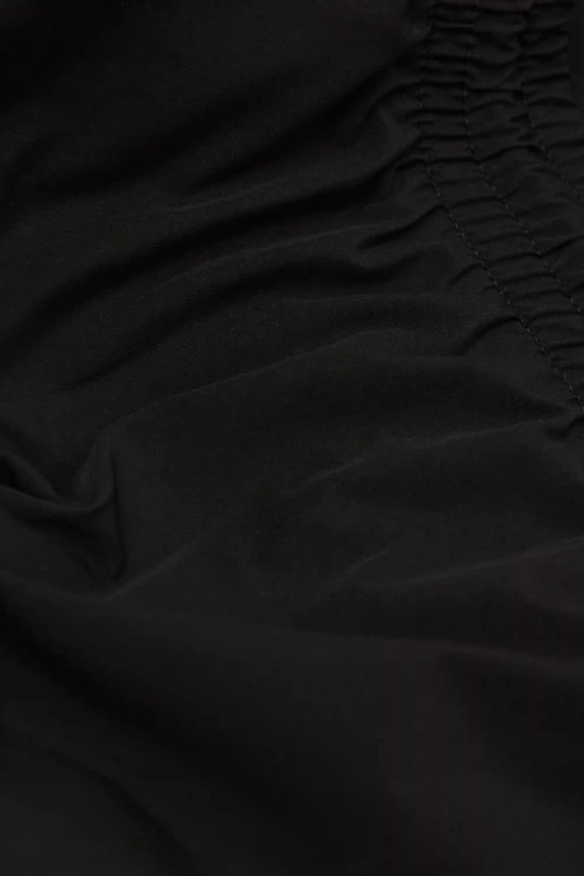Long Solid Color Swim Trunks