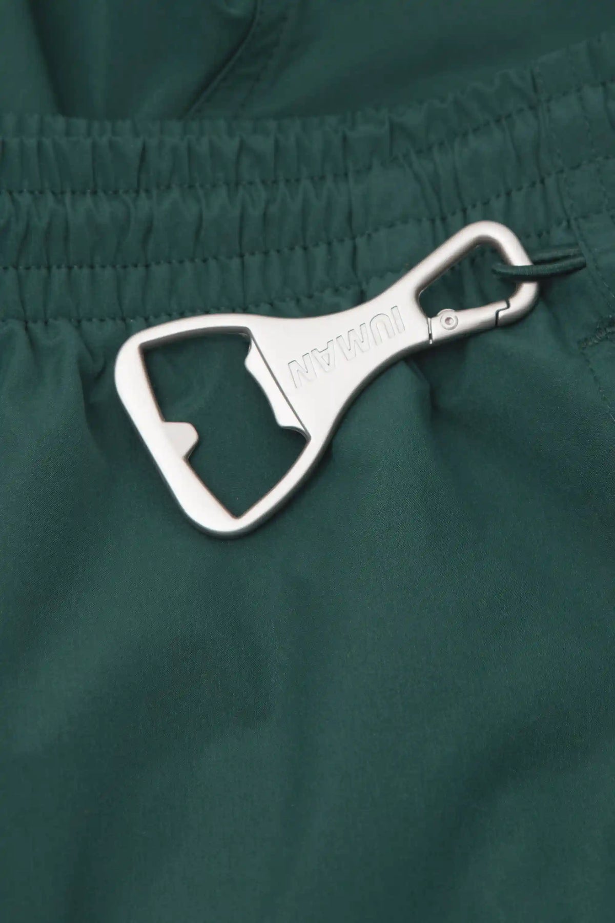 Long Solid Color Swim Trunks