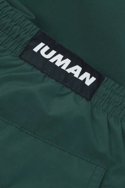 Long Solid Color Swim Trunks