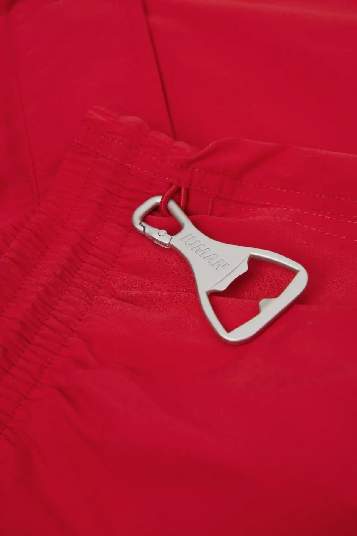 Long Solid Color Swim Trunks