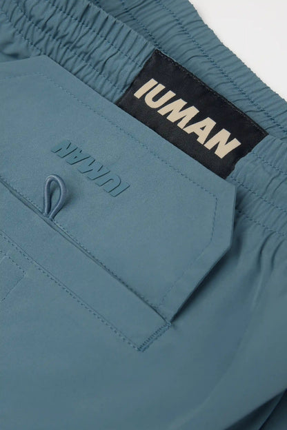 Mid-Length Solid Color Swim Trunks