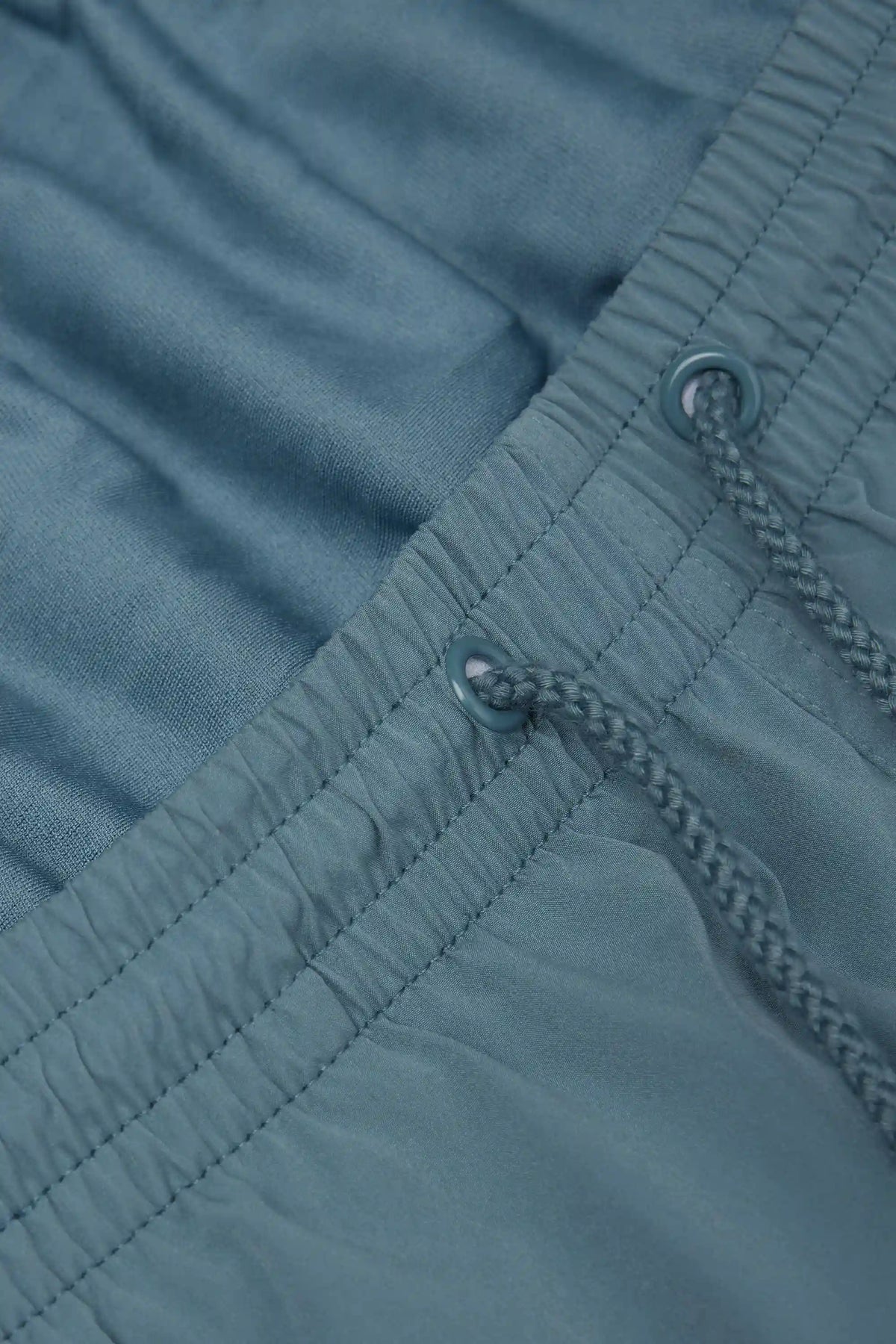 Mid-Length Solid Color Swim Trunks