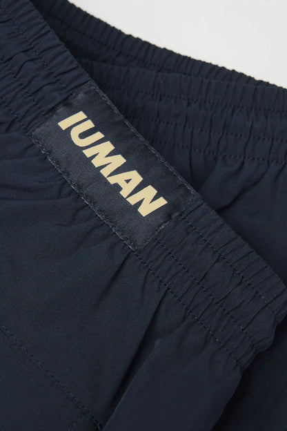 Mid-Length Solid Color Swim Trunks