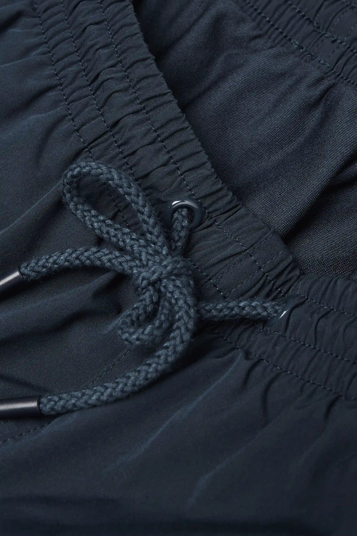 Mid-Length Solid Color Swim Trunks