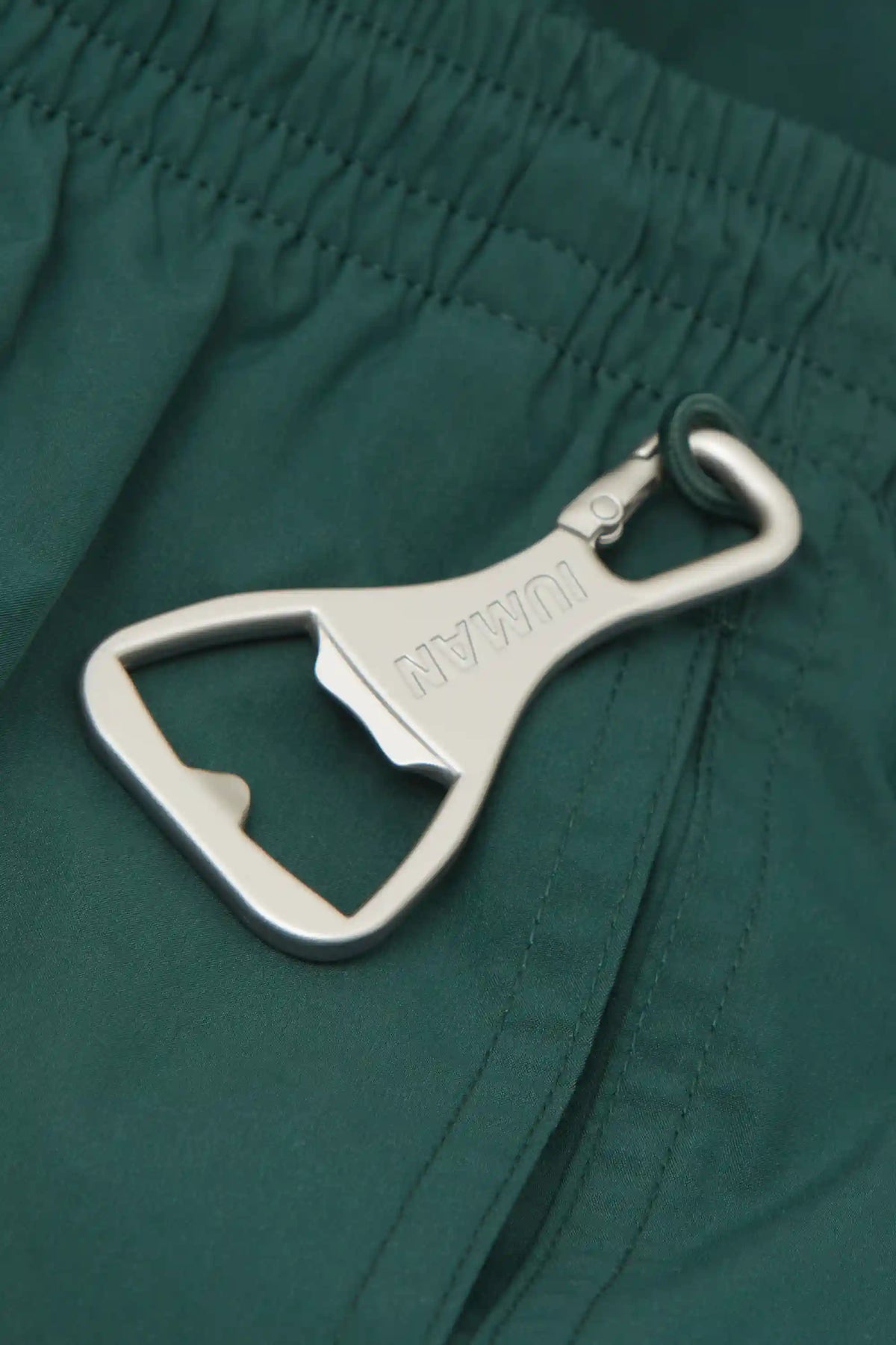 Mid-Length Solid Color Swim Trunks