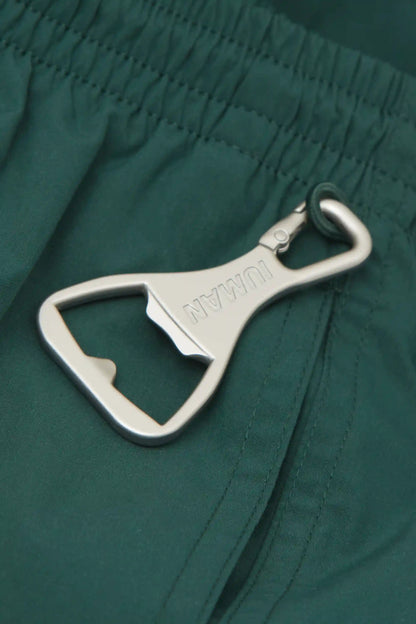 Mid-Length Solid Color Swim Trunks