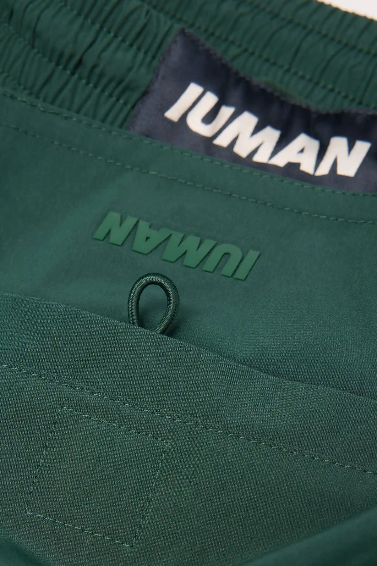 Mid-Length Solid Color Swim Trunks