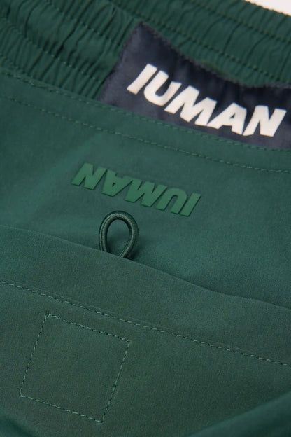 Mid-Length Solid Color Swim Trunks
