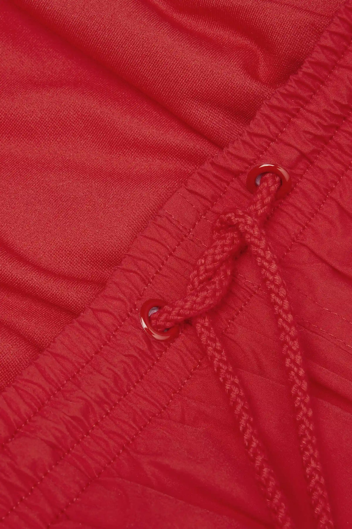Mid-Length Solid Color Swim Trunks