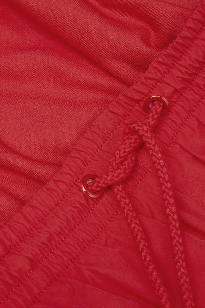 Mid-Length Solid Color Swim Trunks