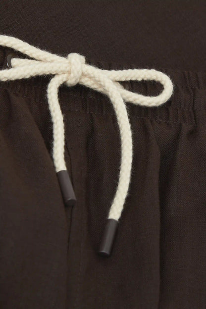 Solid Color 100% Linen Swim Trunks