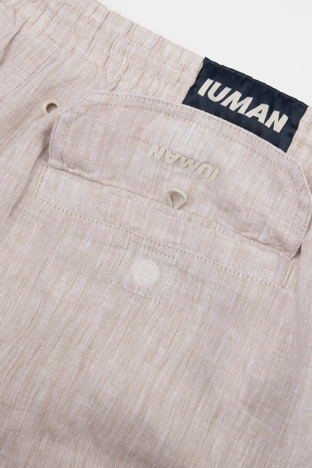 Solid Color 100% Linen Swim Trunks