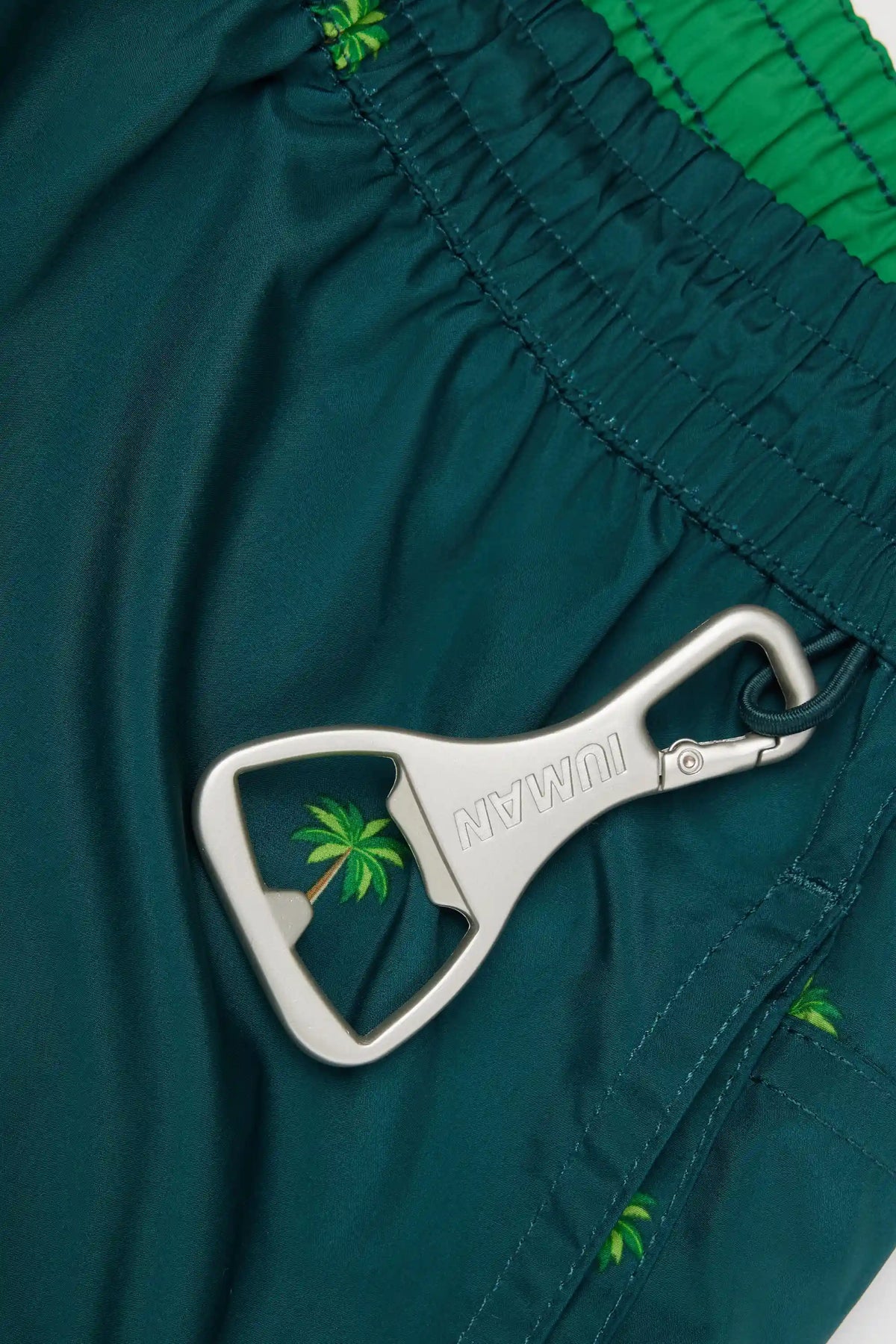 Palm Tree Print Reversible Swim Trunks