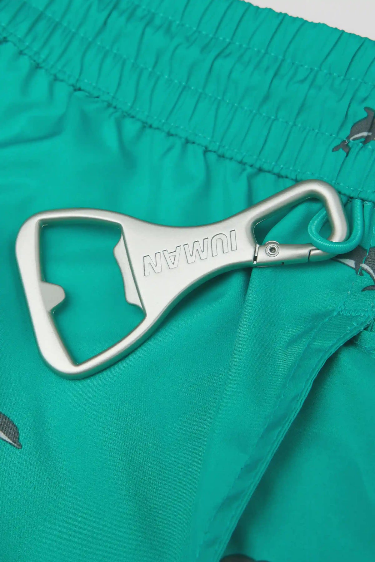 Dolphin Print Reversible Swim Trunks