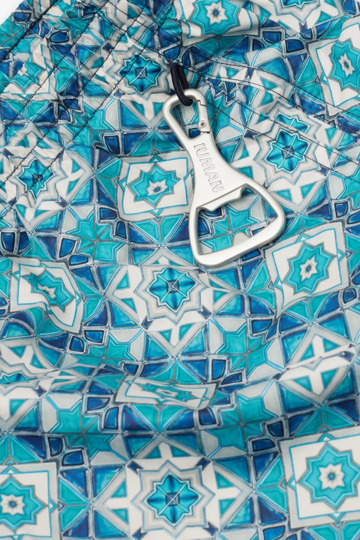 Mosaic Tile Print Swim Trunks