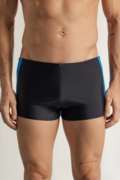 Solid Color Close-Fitting Swim Shorts