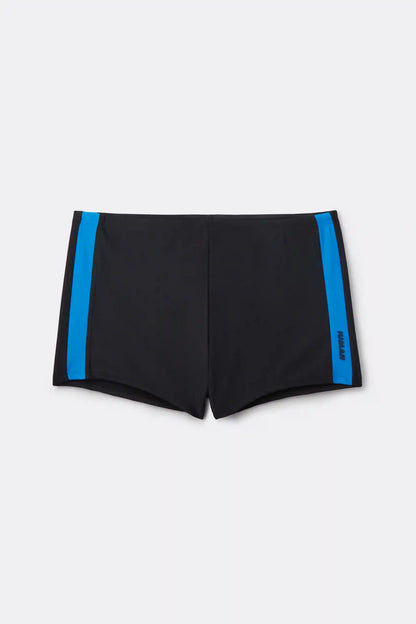 Solid Color Close-Fitting Swim Shorts