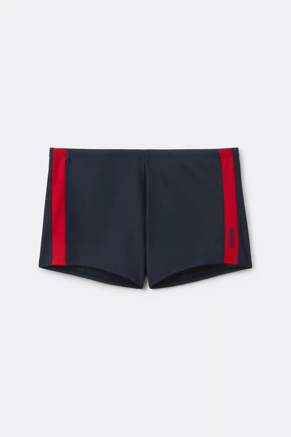 Solid Color Close-Fitting Swim Shorts