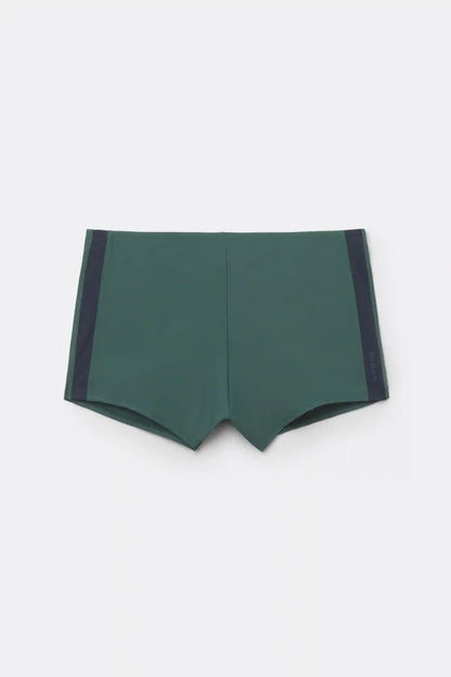 Solid Color Close-Fitting Swim Shorts