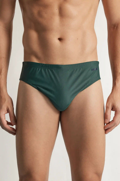 Solid Color Swim Briefs