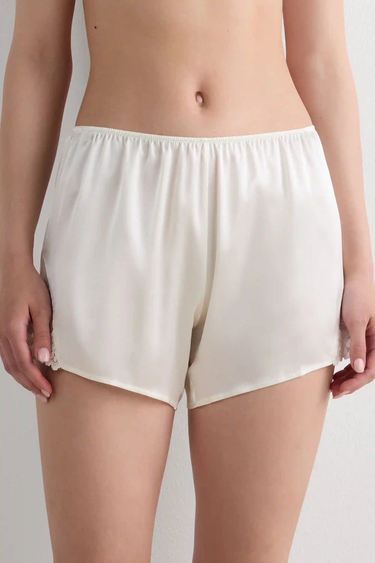 Pretty Flowers Silk Shorts