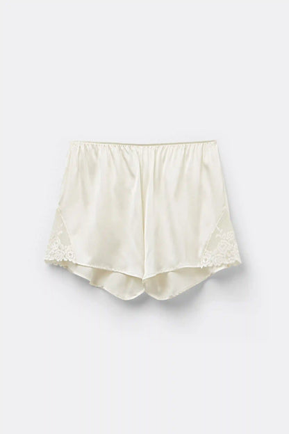 Pretty Flowers Silk Shorts