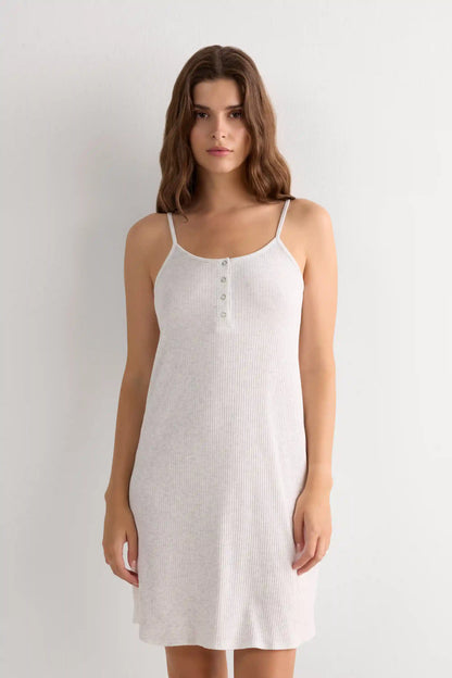 Chic Comfort Thin Strap Nightshirt