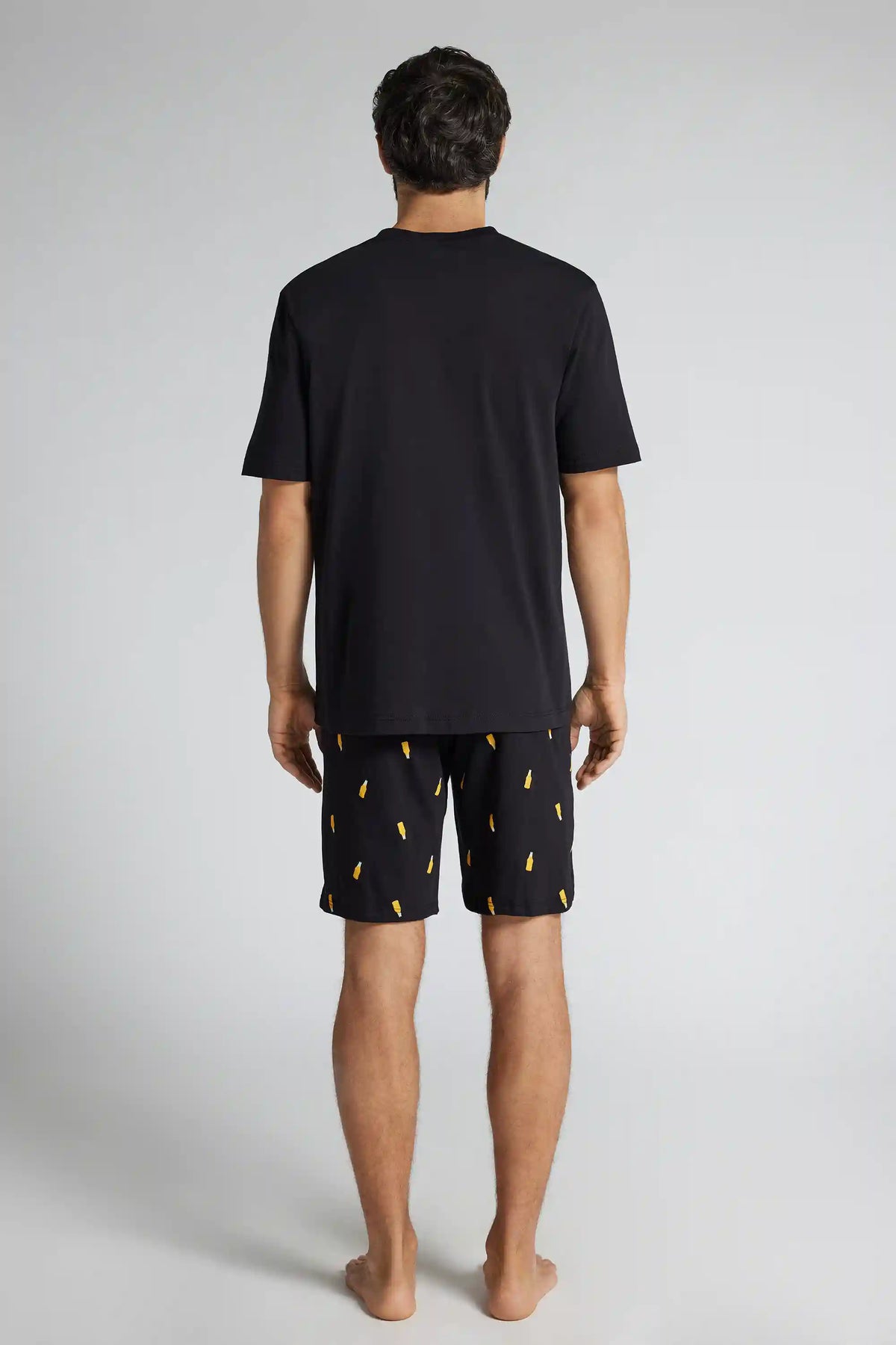 Beer Print Short Cotton Pajamas