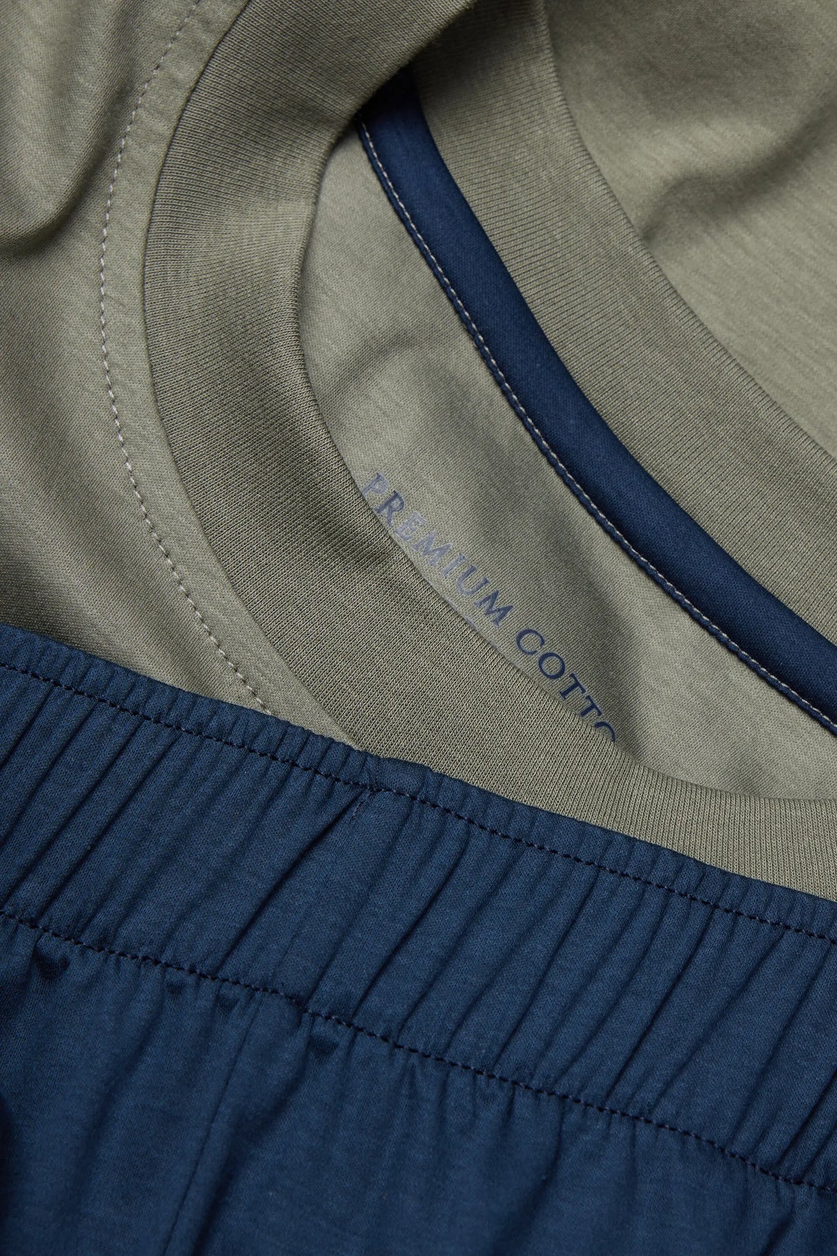 Short Pajamas in Mercerized Cotton filo Premium