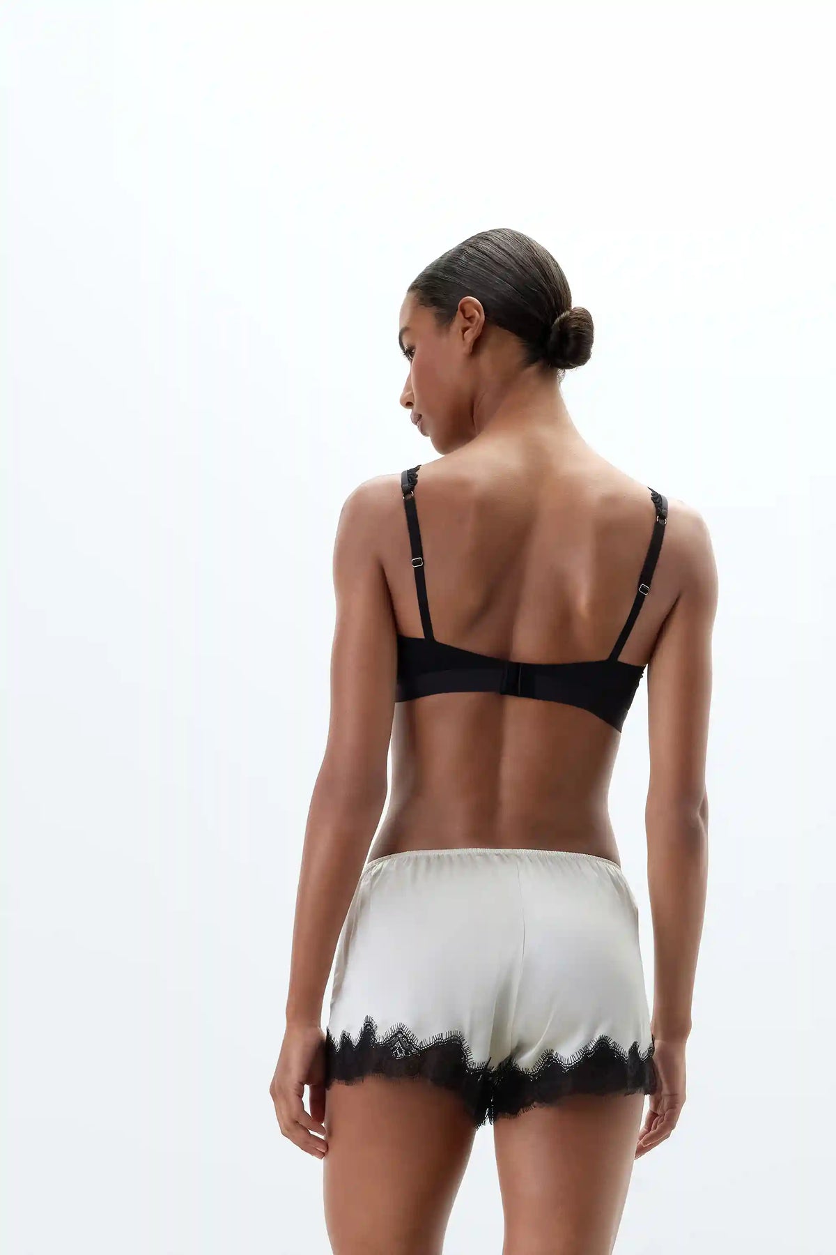 Brighten Your Day Shorts in Silk and Lace