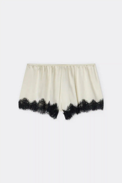 Brighten Your Day Shorts in Silk and Lace