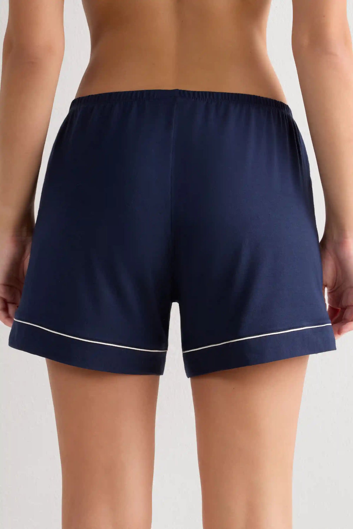 Modal Shorts with Contrast Trim
