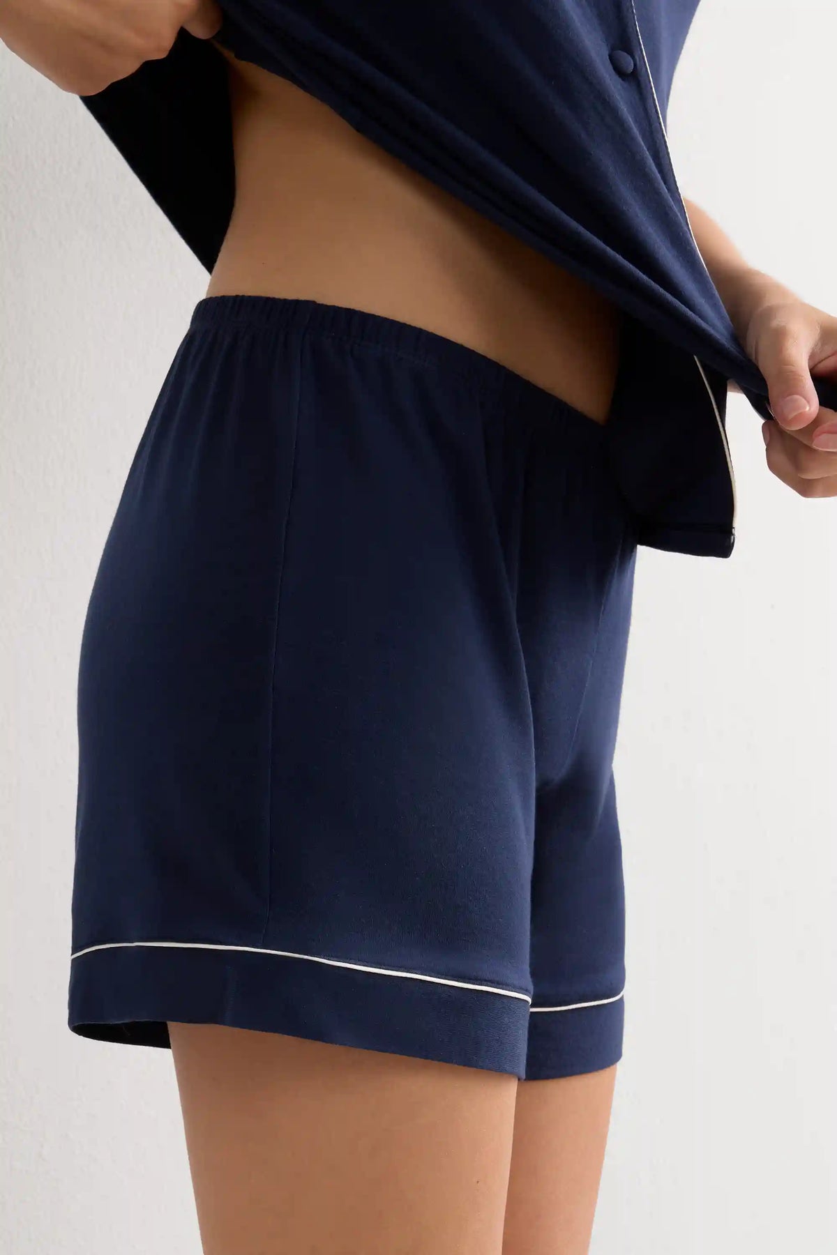 Modal Shorts with Contrast Trim