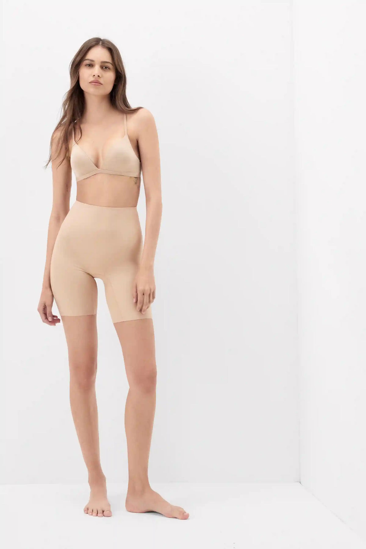 Raw-Cut Microfiber Shorts