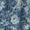 Fanciful Flowers Print Viscose Satin Pants
