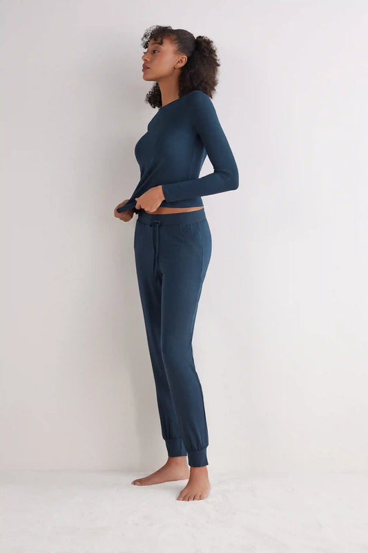 Modal Full Length Cuffed Pants