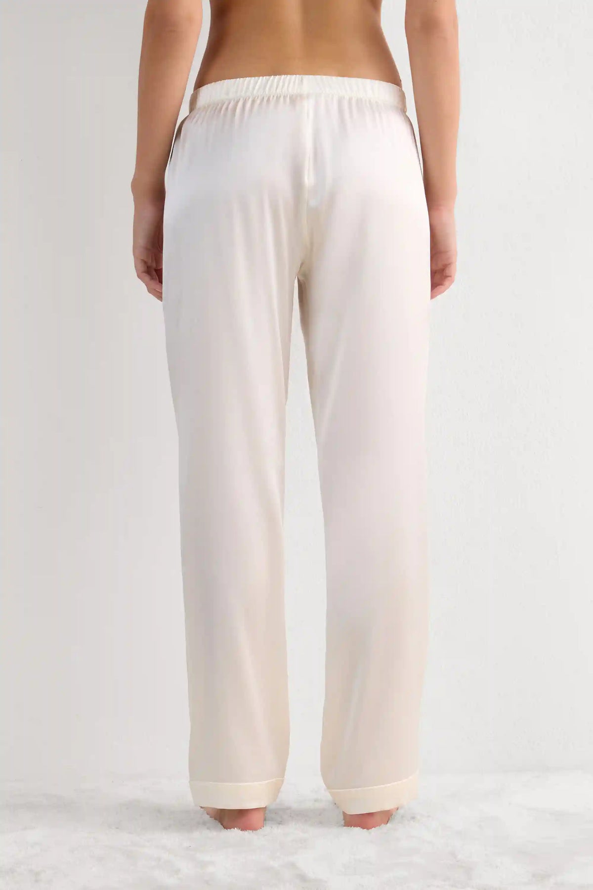 Full Length Silk Pants