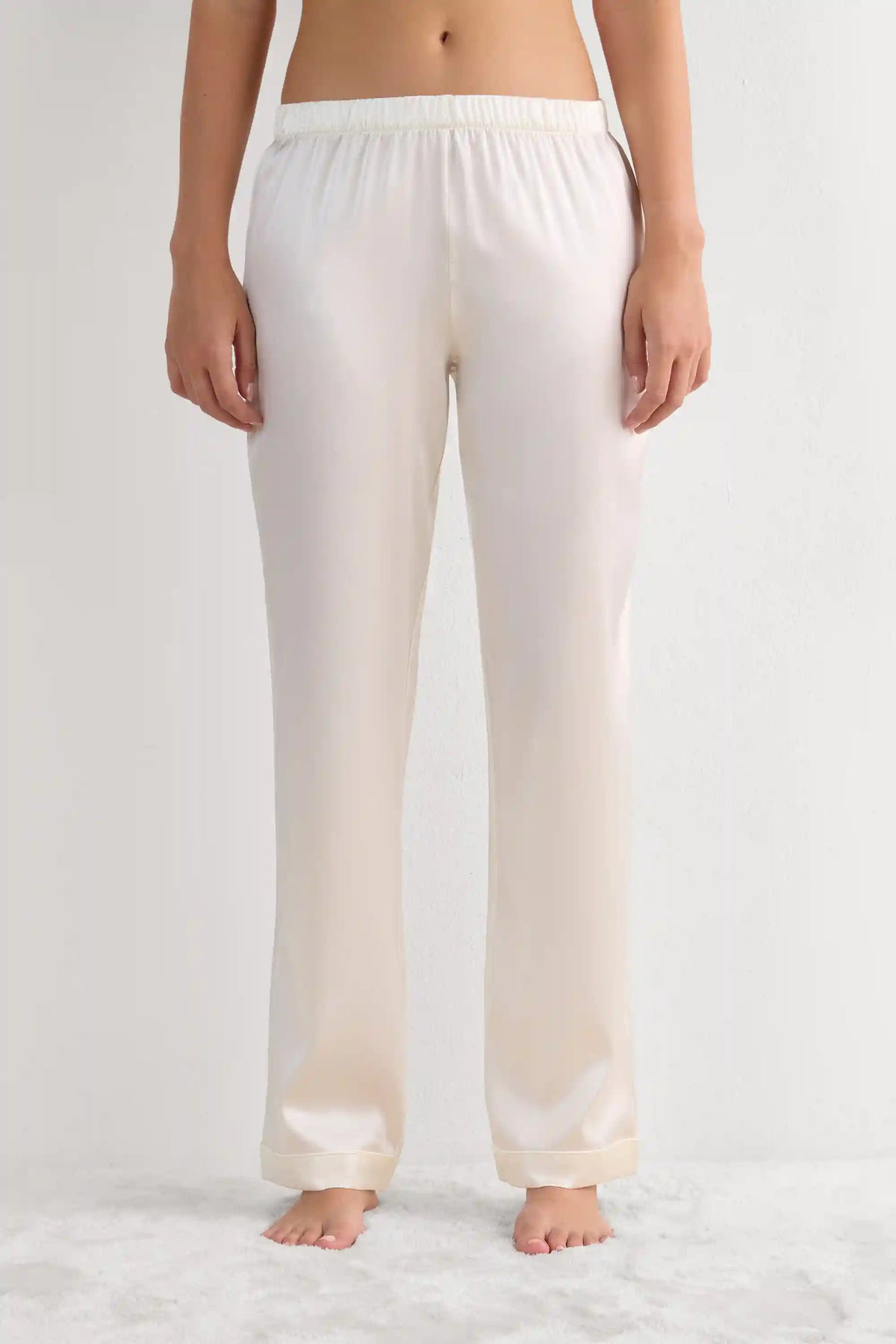 Full Length Silk Pants
