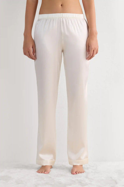 Full Length Silk Pants