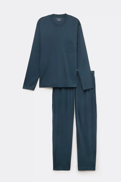 Full Length Pajamas in Mercerized Cotton filo Premium
