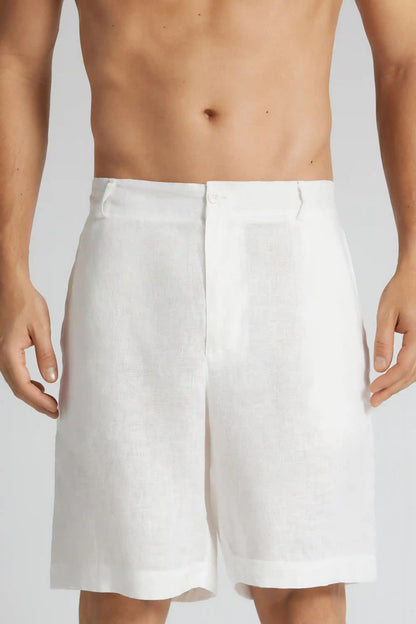 Men&rsquo;s Shorts in 100% Linen