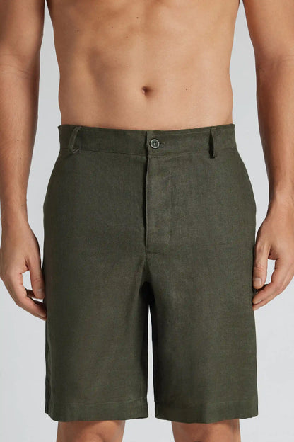 Men&rsquo;s Shorts in 100% Linen