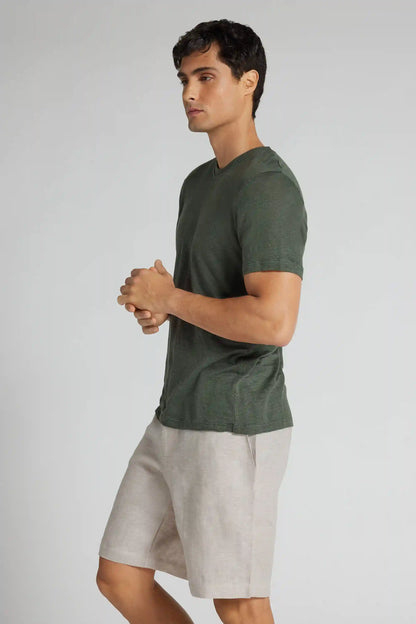 Men&rsquo;s Shorts in 100% Linen