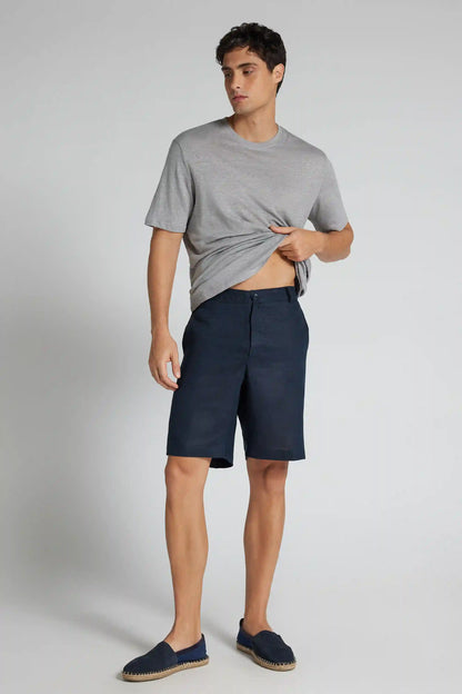 Men&rsquo;s Shorts in 100% Linen