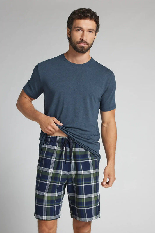 Check Print Cloth Shorts